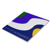 Stadsvlag Sacramento Tegeltje (Zijkant)