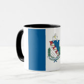 Stadsvlag Shopenbaarport (Louisiana) Mok (Voorkant links)