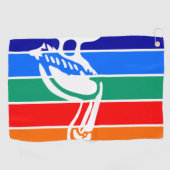 Stadsvlag Sint-Petersburg (Florida) Golfhanddoek (Horizontaal)