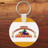 Stadsvlag Sleutelhanger Modesto (Californië) (Voorkant)