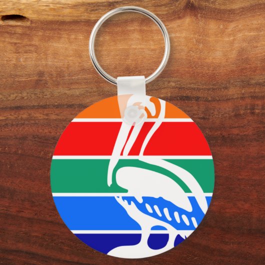 Stadsvlag Sleutelhanger Sint-Petersburg (Florida) (Voorkant)