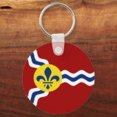 Stadsvlag Sleutelhanger St. Louis (Missouri) (Voorkant)