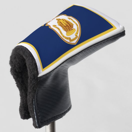 Stadsvlag Springfield (Massachusetts) Golfheadcover (3/4 voorkant)