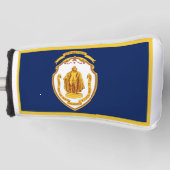 Stadsvlag Springfield (Massachusetts) Golfheadcover (Voorkant)