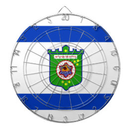 Stadsvlag Tel Aviv (Israël) Dartbord