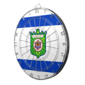 Stadsvlag Tel Aviv (Israël) Dartbord (Voorkant Rechts)