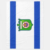 Stadsvlag Tel Aviv (Israël) Fleece Deken (Voorkant)