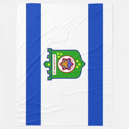 Stadsvlag Tel Aviv (Israël) Fleece Deken (Voorkant)