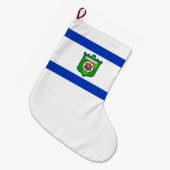 Stadsvlag Tel Aviv (Israël) Grote Kerstsok (Voorkant (Hangend))