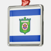 Stadsvlag Tel Aviv (Israël) Metalen Ornament (Links)