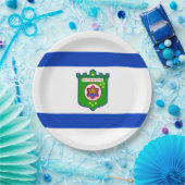 Stadsvlag Tel Aviv (Israël) Papieren Bordje (Feest)
