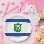 Stadsvlag Tel Aviv (Israël) Papieren Bordje (Feest)