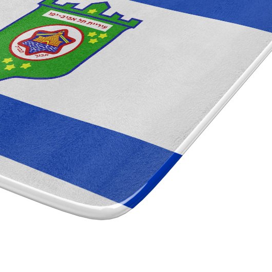 Stadsvlag Tel Aviv (Israël) Snijplank (Hoek)