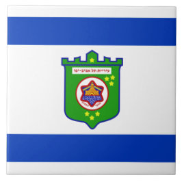 Stadsvlag Tel Aviv (Israël) Tegeltje