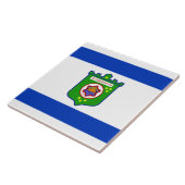 Stadsvlag Tel Aviv (Israël) Tegeltje (Zijkant)