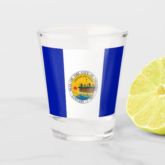 Stadsvlag Toledo Shot Glas (Voorkant)