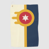 Stadsvlag Tulsa (Oklahoma) Golfhanddoek (Voorkant)