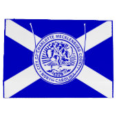 Stadsvlag van Charlotte (North Carolina) Groot Cadeauzakje (Achterkant)