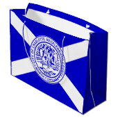 Stadsvlag van Charlotte (North Carolina) Groot Cadeauzakje (Achterkant Gekanteld)