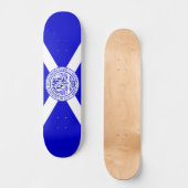 Stadsvlag van Charlotte (North Carolina) Persoonlijk Skateboard (Voorkant)