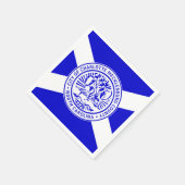 Stadsvlag van Charlotte (North Carolina) Servet (Hoek)