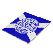 Stadsvlag van Charlotte (North Carolina) Tegeltje (Zijkant)
