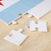 Stadsvlag van Chicago puzzel (Zijkant)