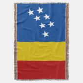 Stadsvlag van Durham Deken (Voorkant Verticaal)