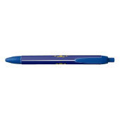 Stadsvlag van Omaha (Nebraska) Blauwe Inkt Pen (Achterkant)