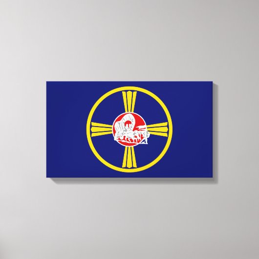 Stadsvlag van Omaha (Nebraska) Canvas Afdruk (Voorkant)