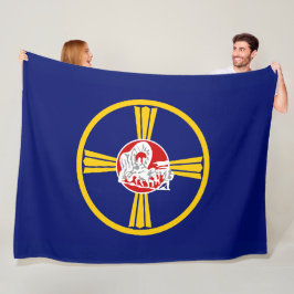 Stadsvlag van Omaha (Nebraska) Fleece Deken