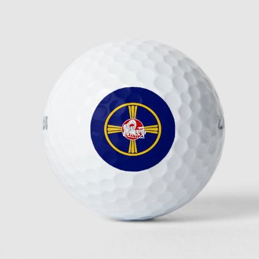 Stadsvlag van Omaha (Nebraska) Golfballen (Voorkant)