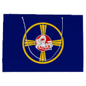 Stadsvlag van Omaha (Nebraska) Groot Cadeauzakje (Achterkant)