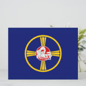 Stadsvlag van Omaha (Nebraska) Kaart (Staand voorkant)