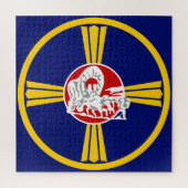 Stadsvlag van Omaha (Nebraska) Legpuzzel (Verticaal)