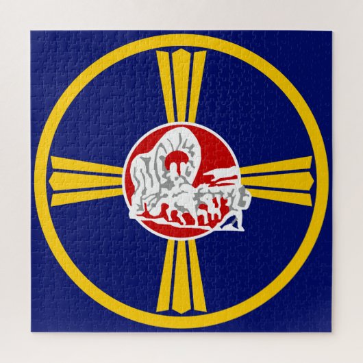 Stadsvlag van Omaha (Nebraska) Legpuzzel (Verticaal)