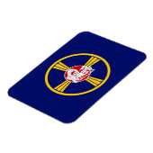 Stadsvlag van Omaha (Nebraska) Magneet (Linkerzijde)