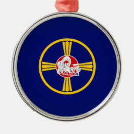 Stadsvlag van Omaha (Nebraska) Metalen Ornament