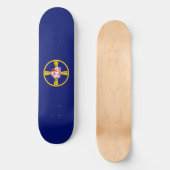 Stadsvlag van Omaha (Nebraska) Persoonlijk Skateboard (Voorkant)