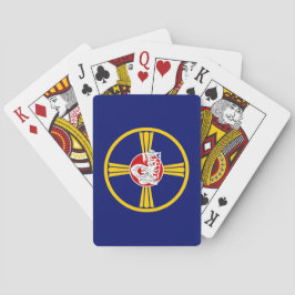 Stadsvlag van Omaha (Nebraska) Pokerkaarten