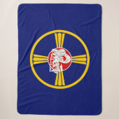 Stadsvlag van Omaha (Nebraska) Sherpa Deken (Voorkant)