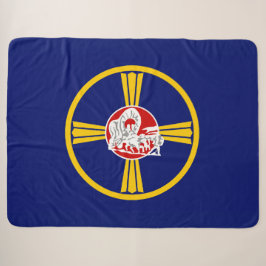 Stadsvlag van Omaha (Nebraska) Sherpa Deken