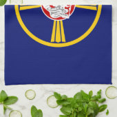 Stadsvlag van Omaha (Nebraska) Theedoek (Gevouwen)