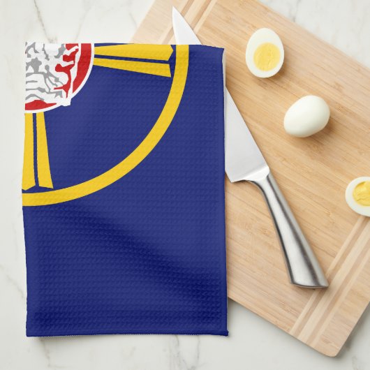 Stadsvlag van Omaha (Nebraska) Theedoek (Quarter Fold)