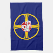 Stadsvlag van Omaha (Nebraska) Theedoek (Verticaal)