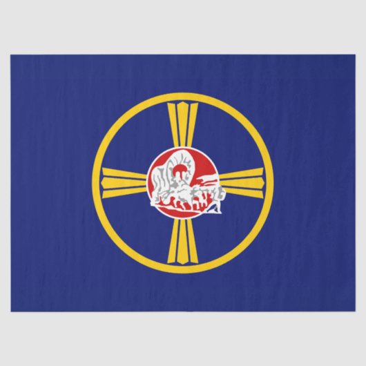 Stadsvlag van Omaha (Nebraska) Tissuepapier (Voorkant)