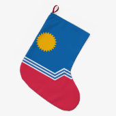 Stadsvlag van Sioux Herfsten (South Dakota) Grote Kerstsok (Voorkant (Hangend))