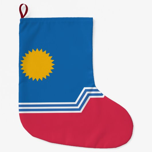 Stadsvlag van Sioux Herfsten (South Dakota) Grote Kerstsok (Voorkant)