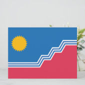 Stadsvlag van Sioux Herfsten (South Dakota) Kaart (Staand voorkant)