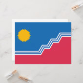 Stadsvlag van Sioux Herfsten (South Dakota) Kaart (Voorkant / Achterkant in situ)